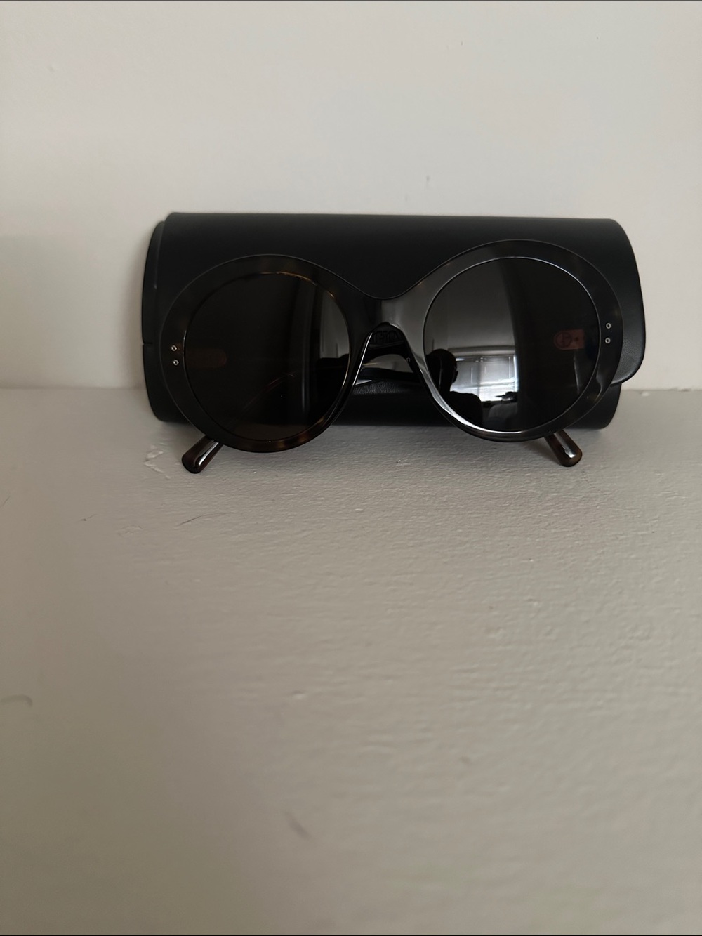 Giorgio Armani Women's Round Sunglasses in Dark Tortoise/Black